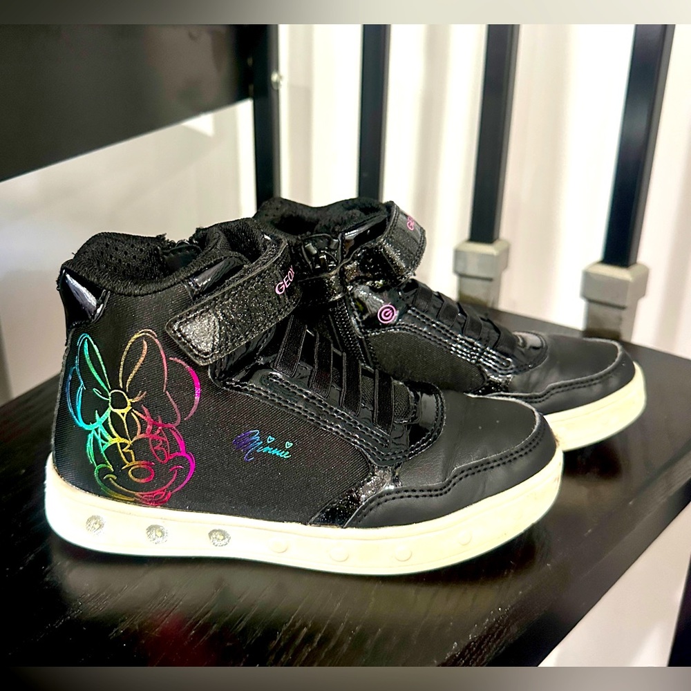 Disney Minnie Mouse Kids High-Top Sneakers - Black